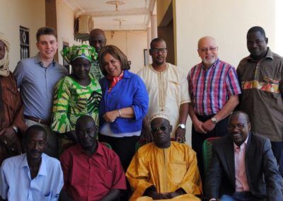 We-Empower Office Representative in Bamako (and staff), led by Mr. Alassane Aguili, President.